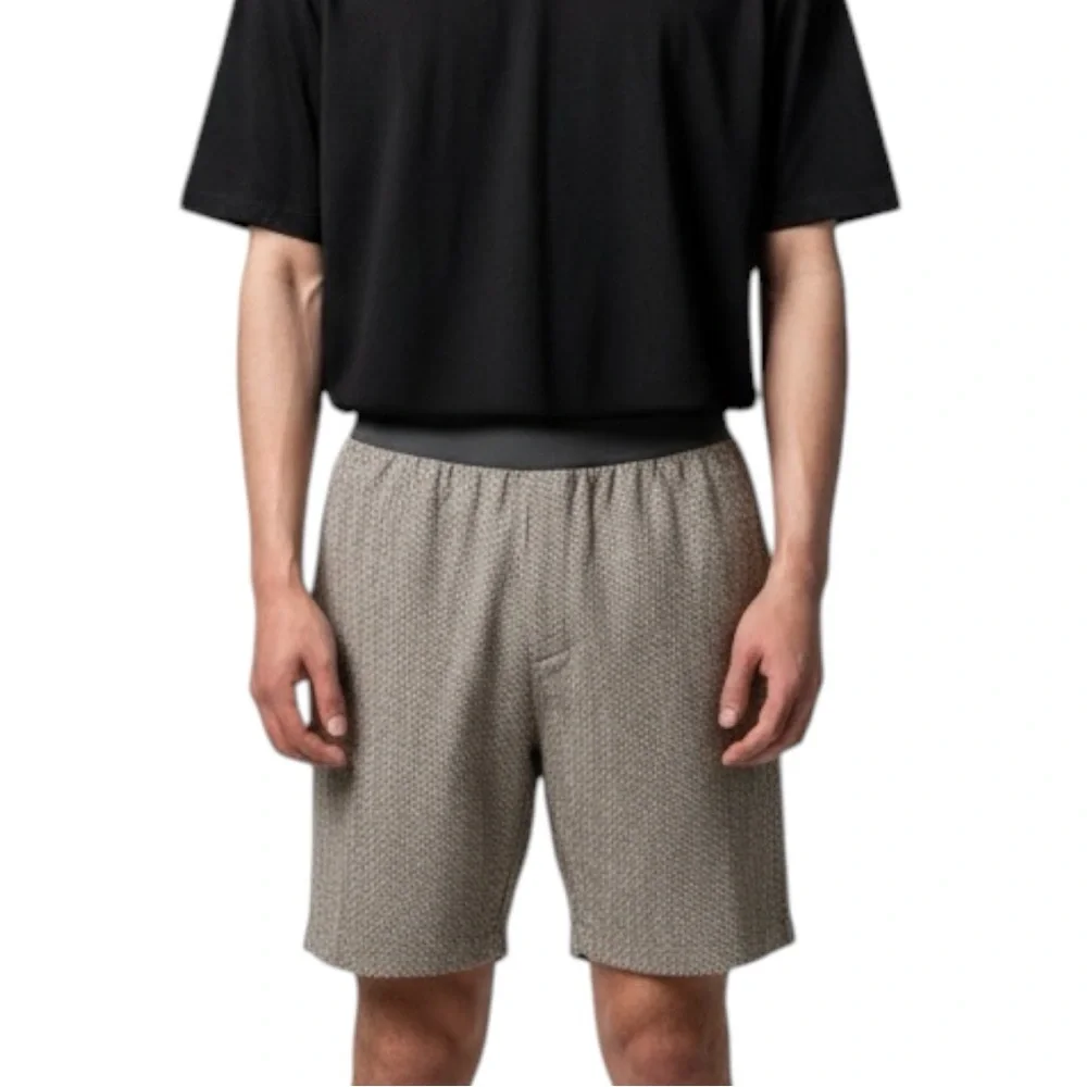 LULULEMON Mens Bowline 11” Unlined Shorts in Chevron Gray Size Small